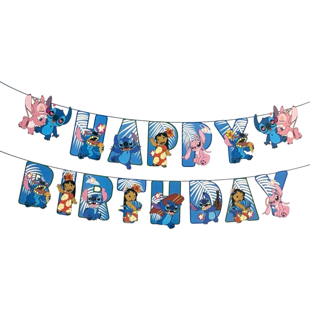 Guirlande Happy Birthday Stitch