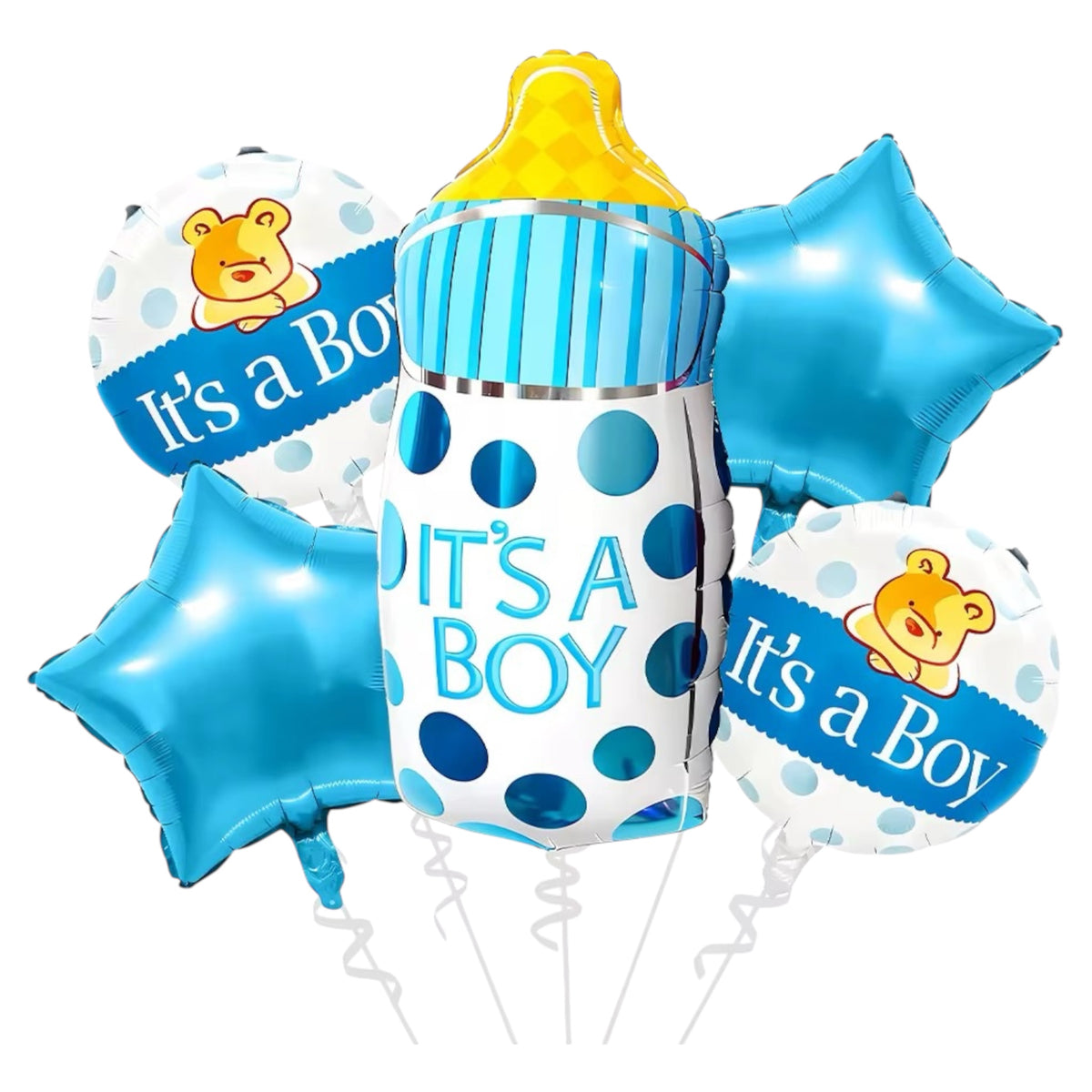 Kit Ballons It’s a Boy – Biberon Bleu