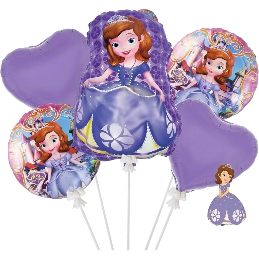Pack de 5 Ballons Princesse Sofia
