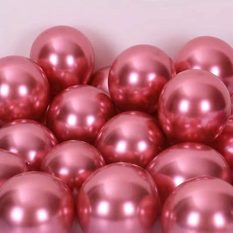 Pack Ballons Métallisé Rouge – Décoration Fête