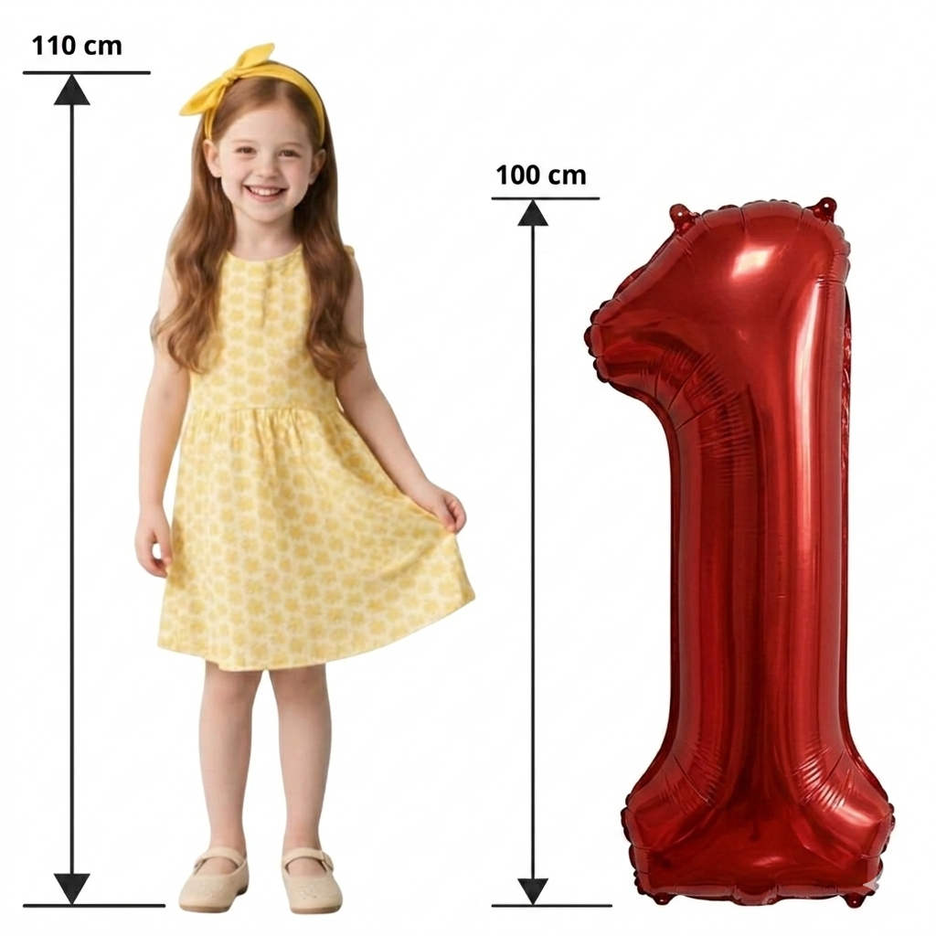Ballons Chiffres Rouge – 40 Pouces