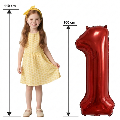 Ballons Chiffres Rouge – 40 Pouces
