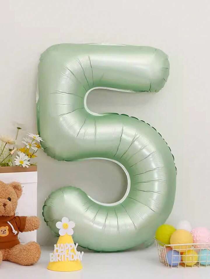 Ballons Chiffres Vert Pastel – 40 Pouces