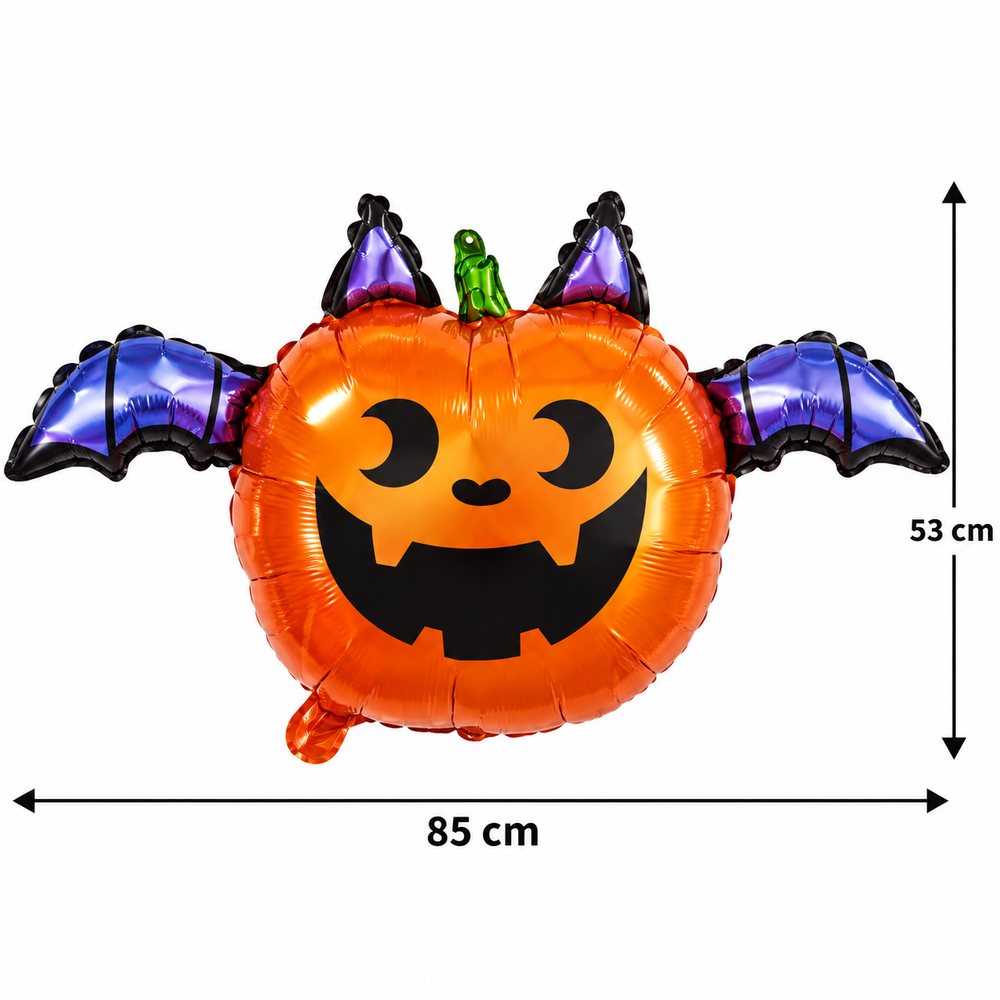 Ballon citrouille chauve-souris Halloween