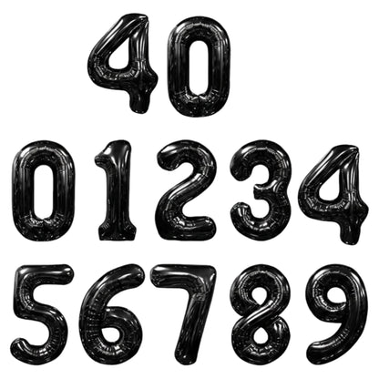 Ballons Chiffres Noir – 40 Pouces