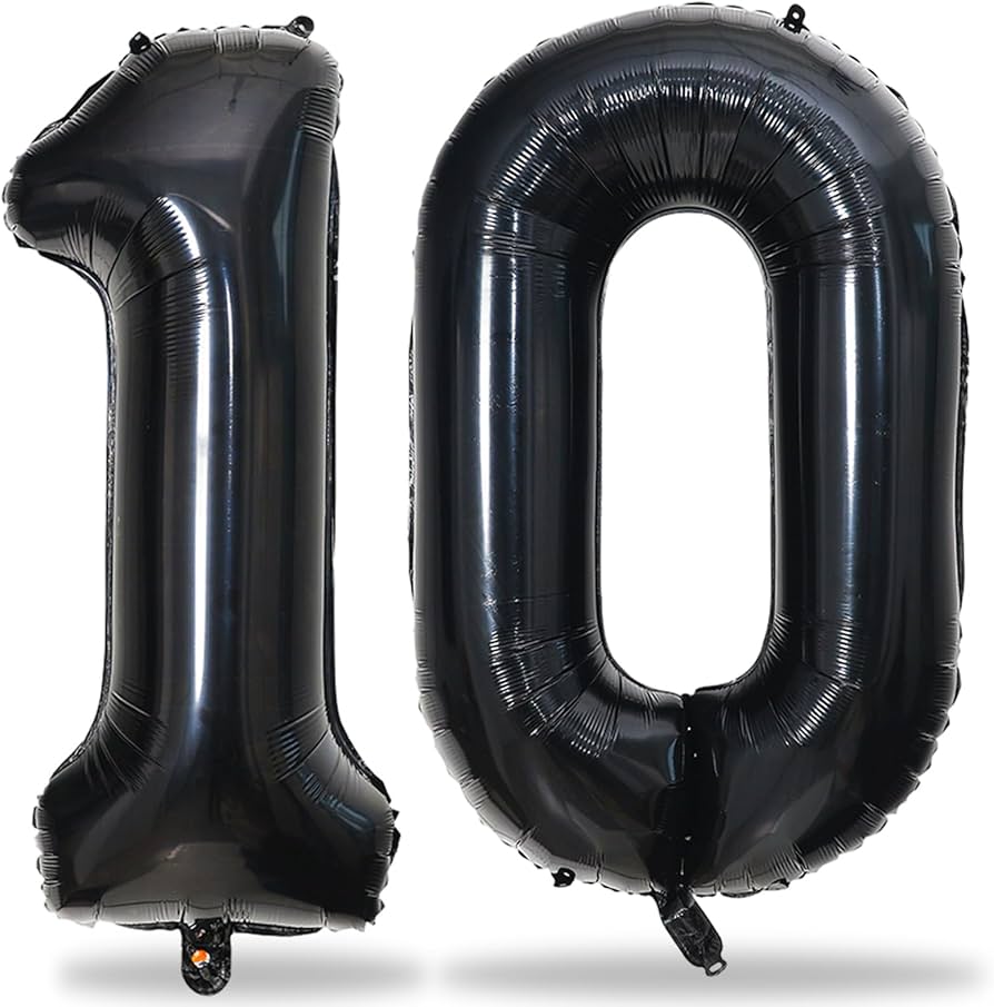 Ballons Chiffres Noir – 40 Pouces