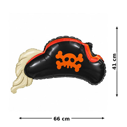 Ballon aluminium chapeau pirate