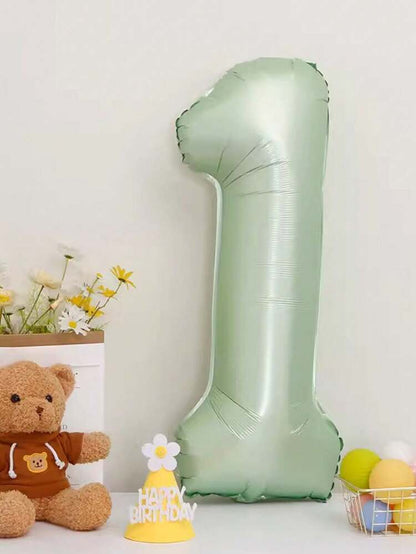 Ballons Chiffres Vert Pastel – 40 Pouces