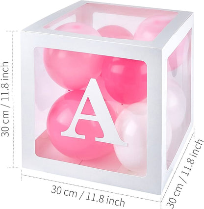 Box Ballons Baby Shower - Blanc