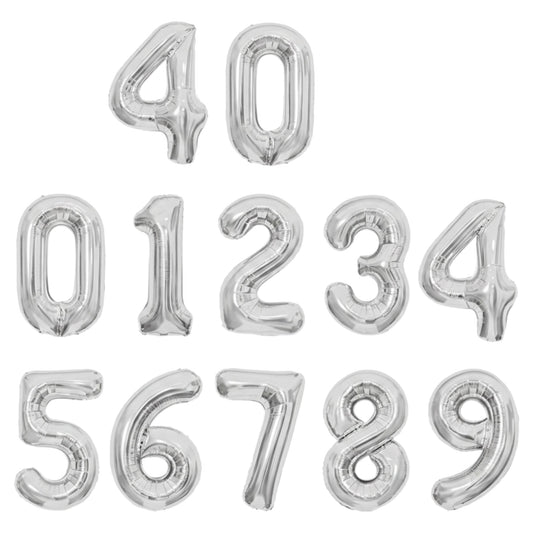 Ballons Chiffres Argenté – 40 Pouces