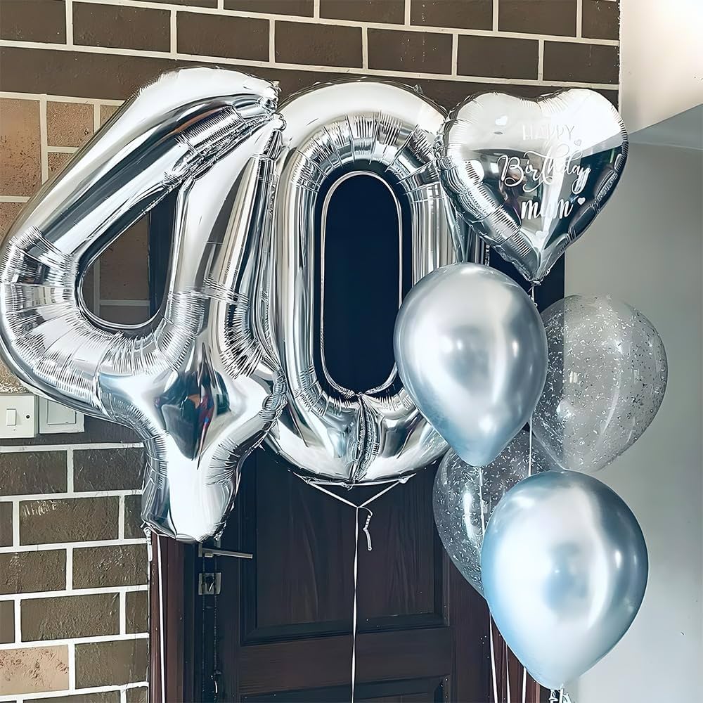 Ballons Chiffres Argenté – 40 Pouces
