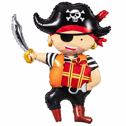 Ballon aluminium pirate avec sabre