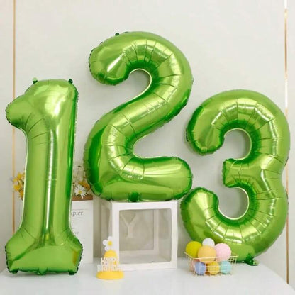 Ballons Chiffres Vert – 40 Pouces