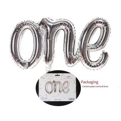 Ballon ONE 41 Pouces – Décoration Anniversaire 1 an