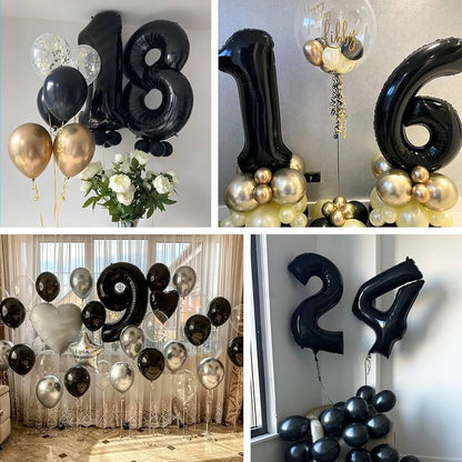 Ballons Chiffres Noir – 40 Pouces