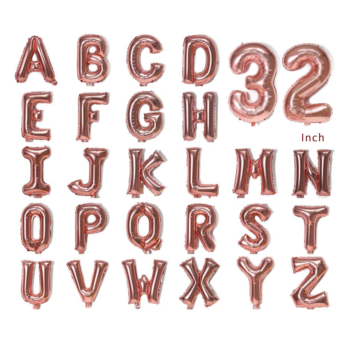 Ballons Lettres Rose Gold - 32 Pouces
