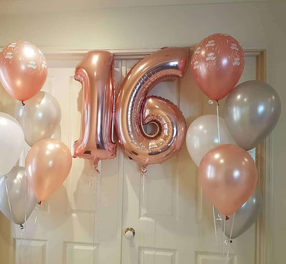 Ballons Chiffres Rose Gold - 32 Pouces