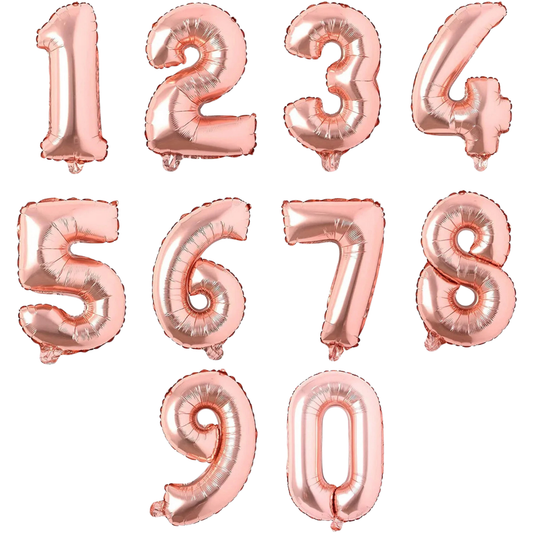 Ballons Chiffres Rose Gold - 32 Pouces