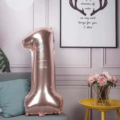 Ballons Chiffres Rose Gold - 32 Pouces