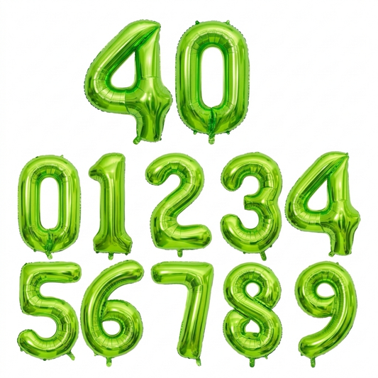 Ballons Chiffres Vert – 40 Pouces