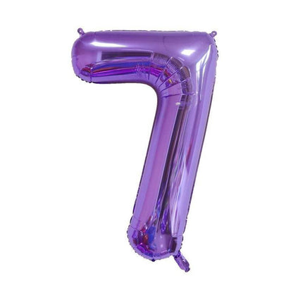 Ballons Chiffres Violet - 40 Pouces