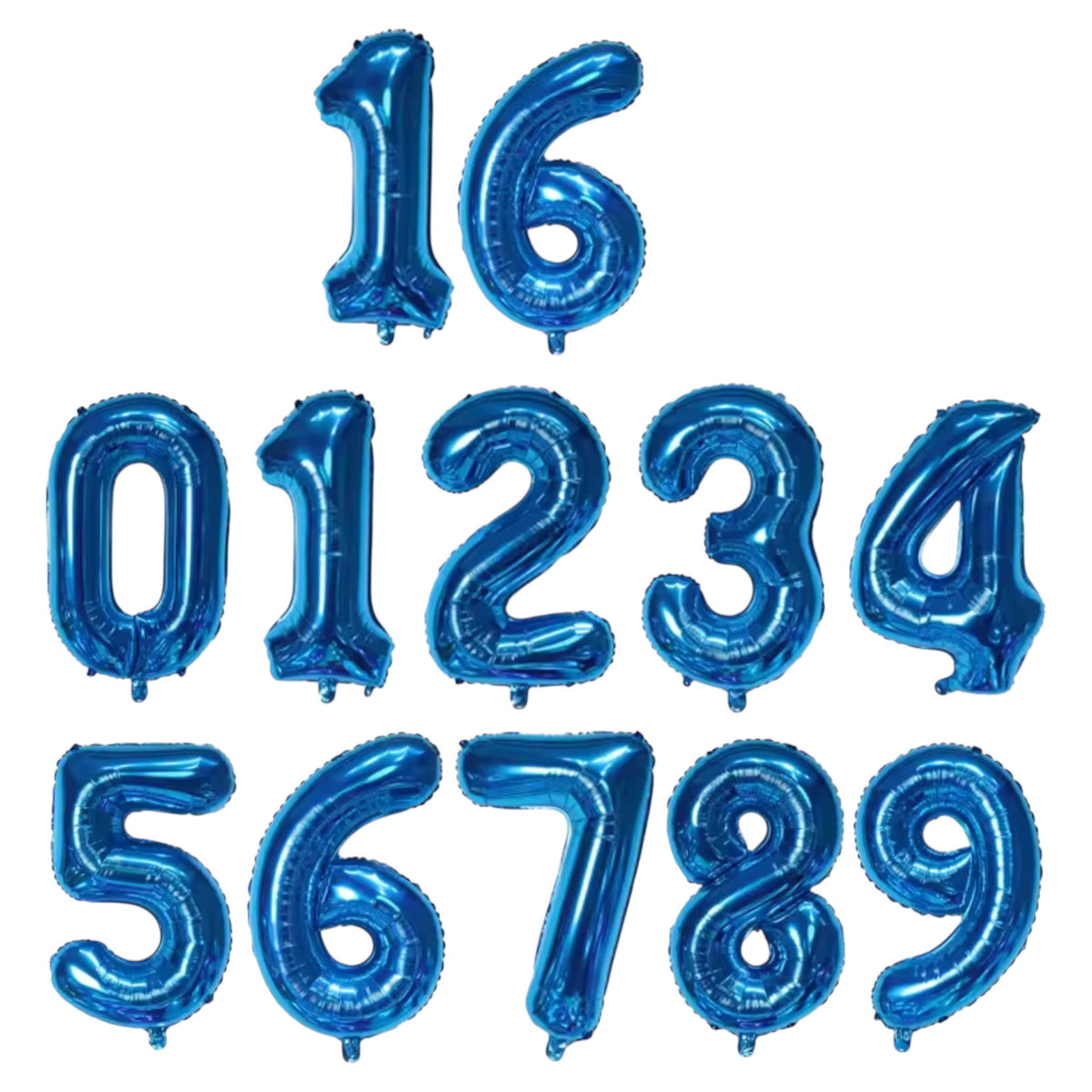 Ballons Chiffres Bleu - 16 Pouce