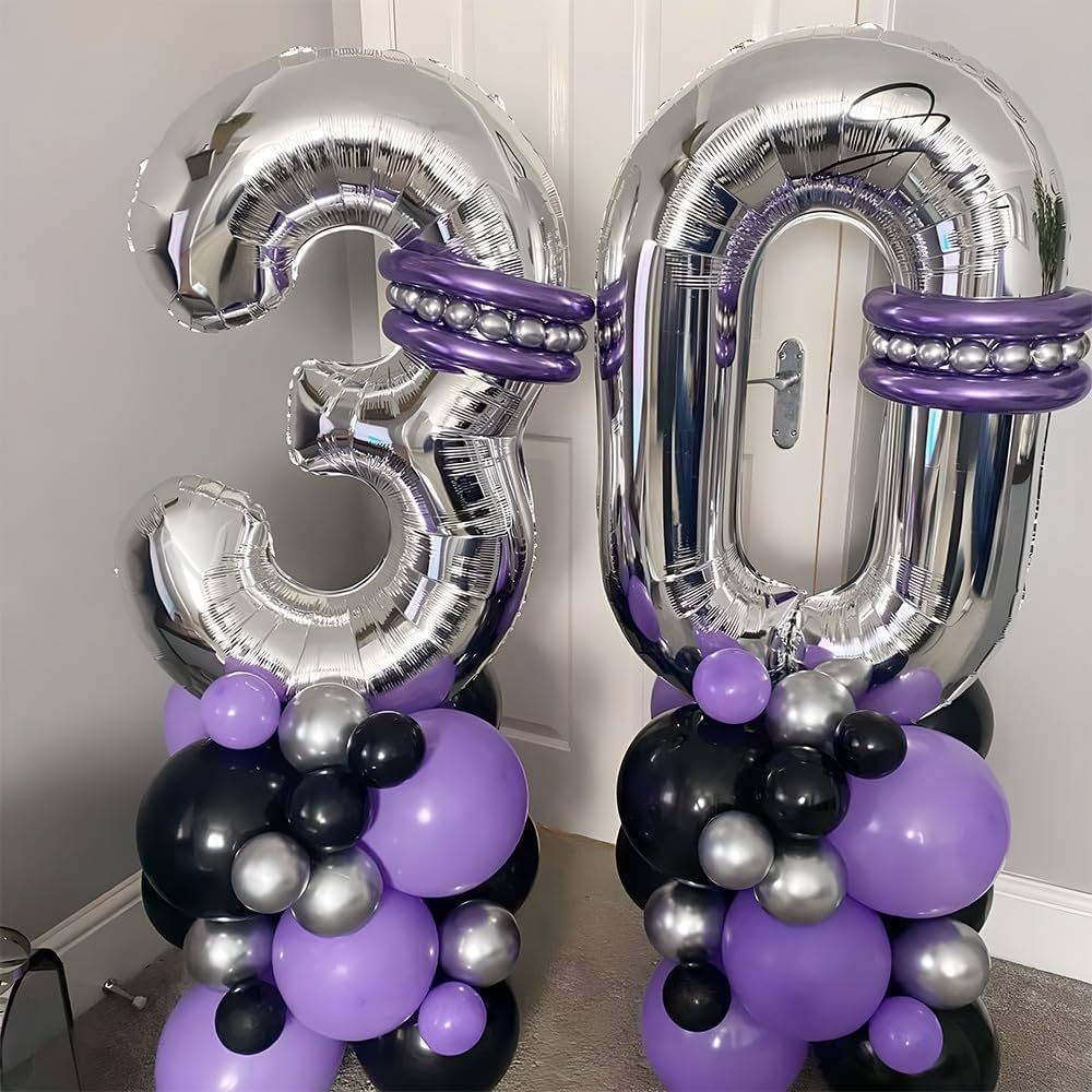 Ballons Chiffres Argenté – 40 Pouces