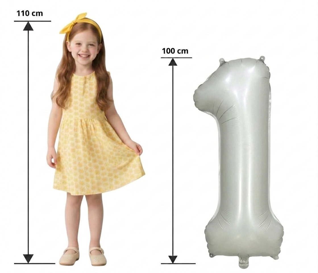 Ballons Chiffres Blanc Nacré – 40 Pouces