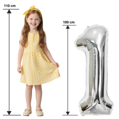 Ballons Chiffres Argenté – 40 Pouces