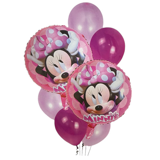Pack Ballons Minnie Mouse Anniversaire