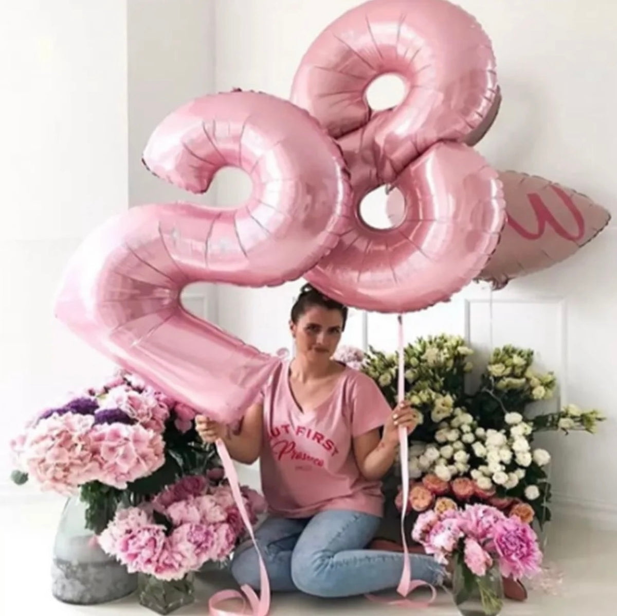 Ballons Chiffres Rose – 40 Pouces