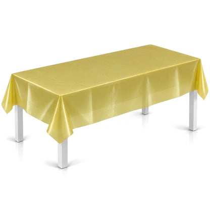Nappe de Table Doré Clair en Plastique