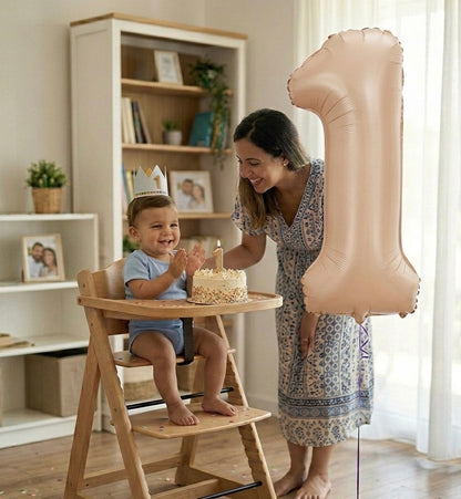 Ballons Chiffres Beige – 40 Pouces