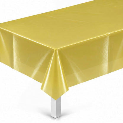 Nappe de Table Doré Clair en Plastique