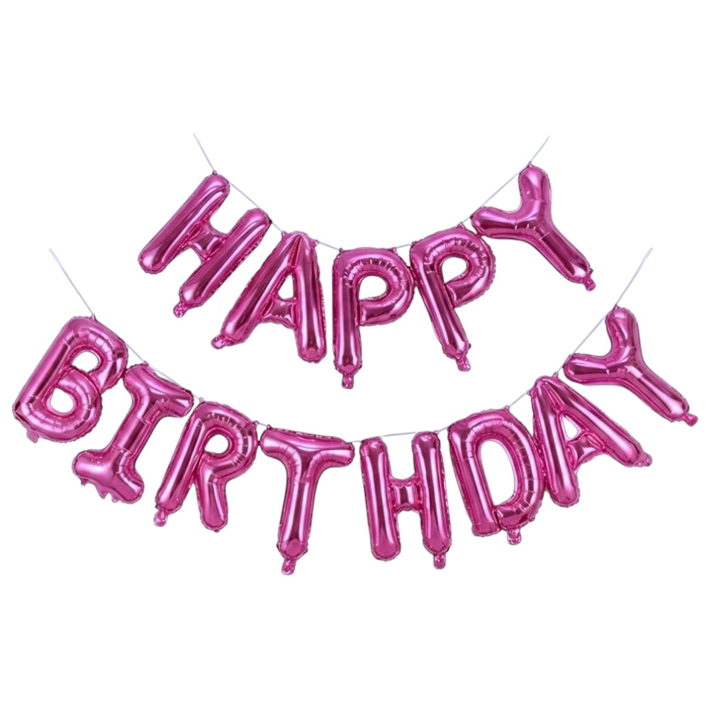 Kit Ballons Happy Birthday Rose