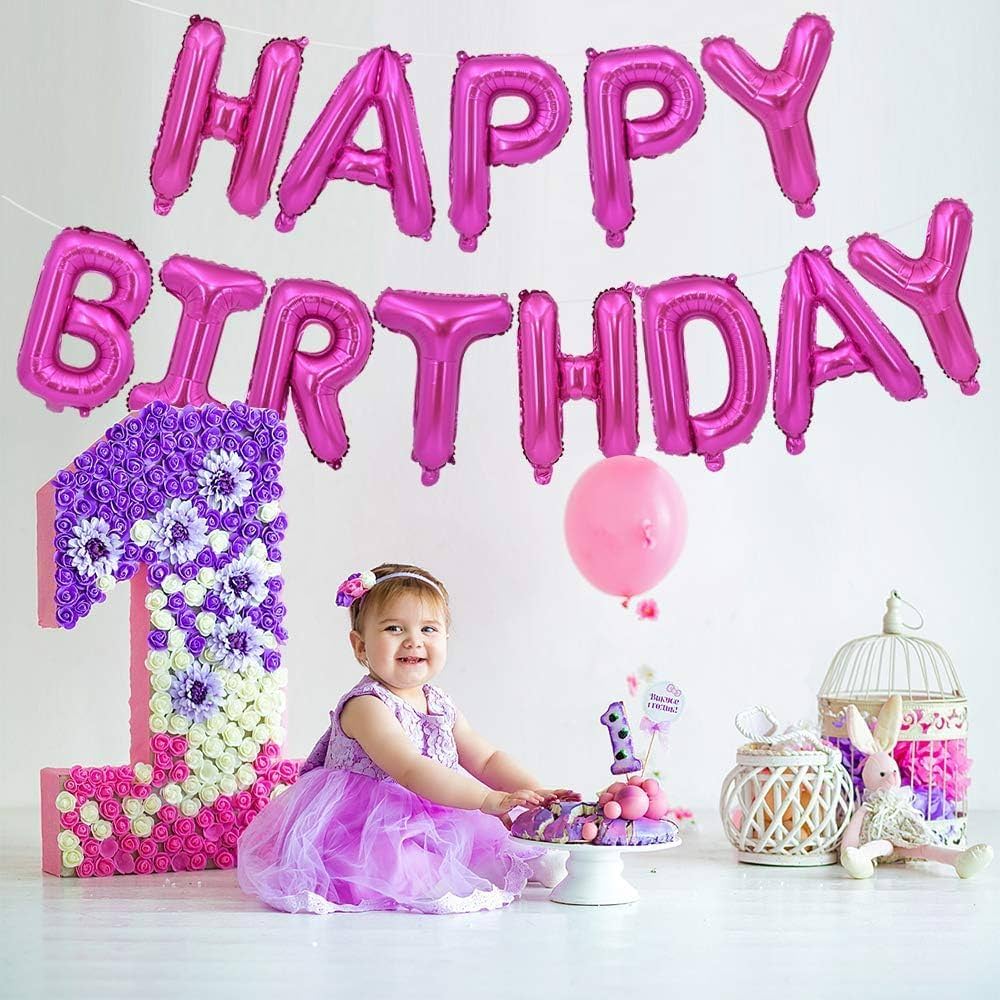 Kit Ballons Happy Birthday Rose