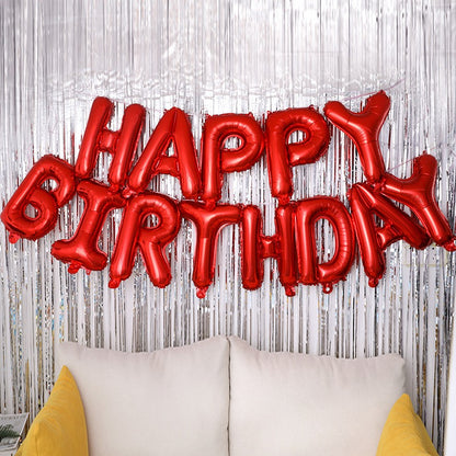 Kit Ballons Happy Birthday Rouge
