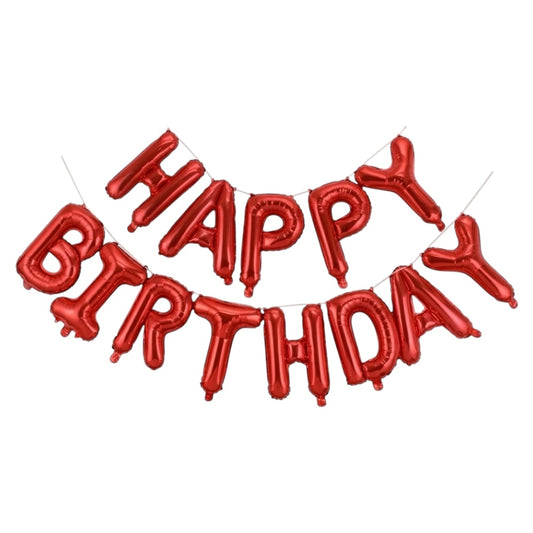 Kit Ballons Happy Birthday Rouge