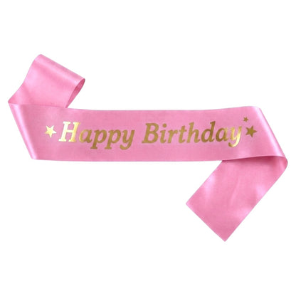 Écharpe Happy Birthday - Rose