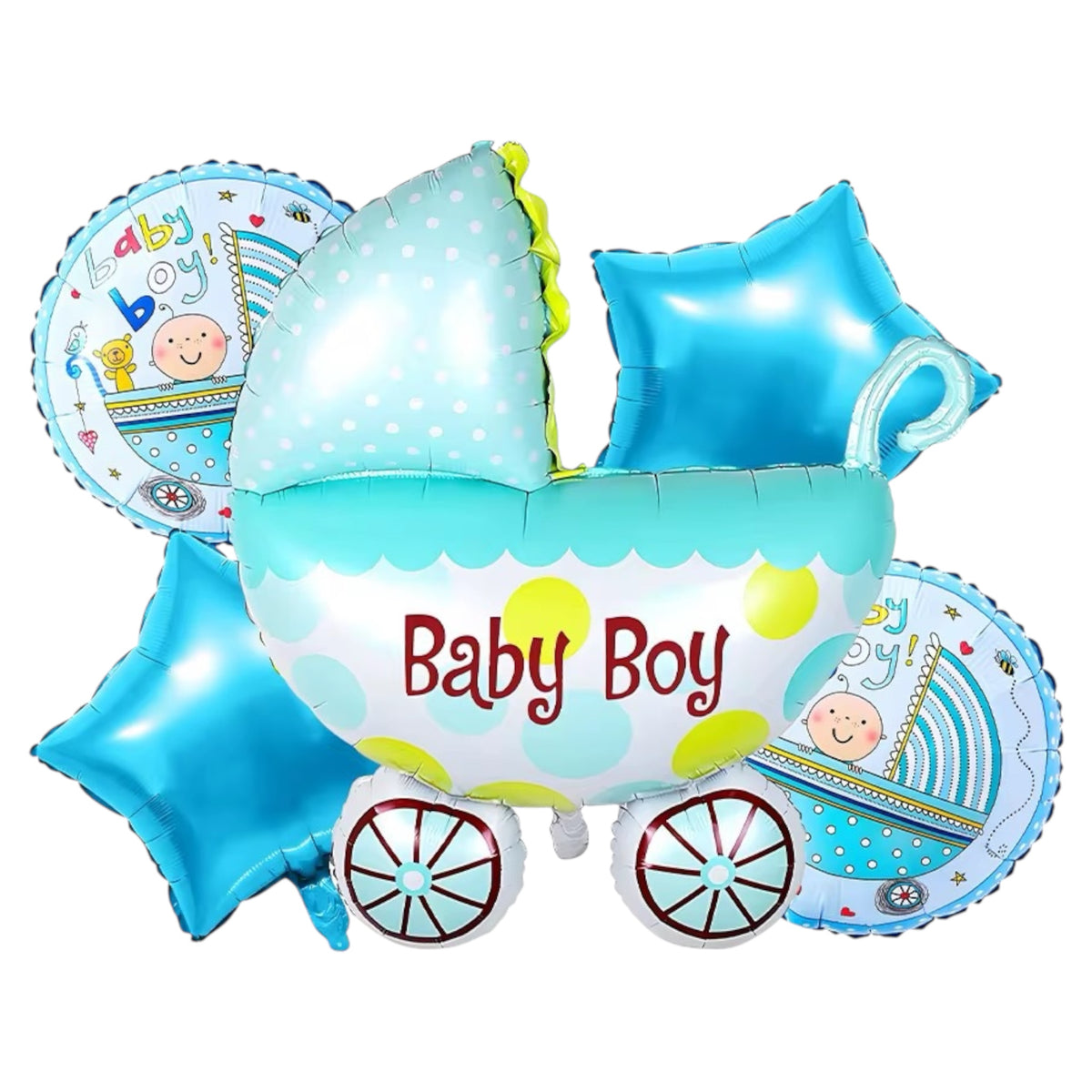 Kit Ballons Baby Girl - Landau Bleu