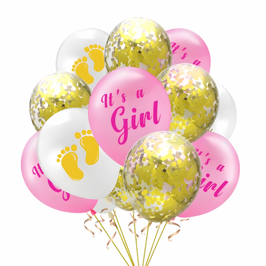 Kit Ballons It’s a Girl – 10 pcs