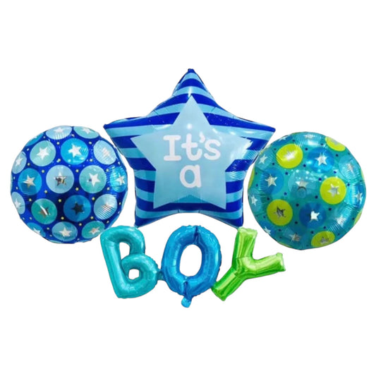 Kit Ballons It’s a Boy – Étoiles Bleu