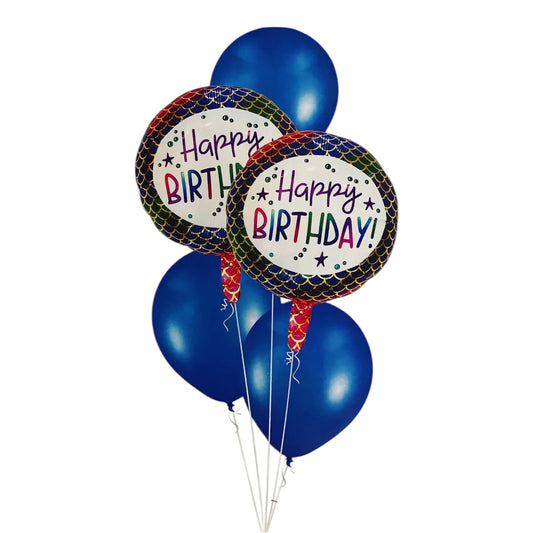 Kit Ballons Happy Birthday – Bleu