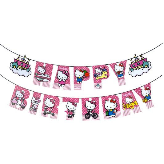 Bannière Happy Birthday Hello Kitty