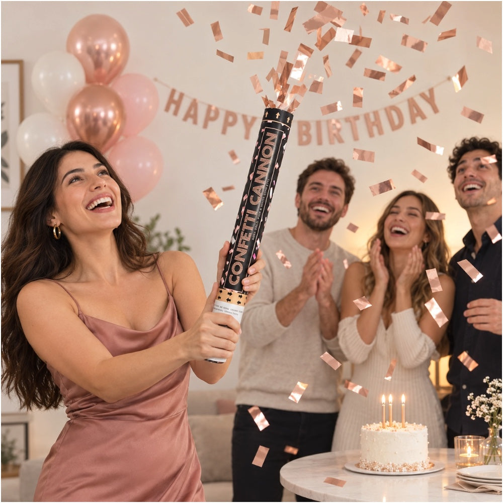 Canon à confettis Rose Gold