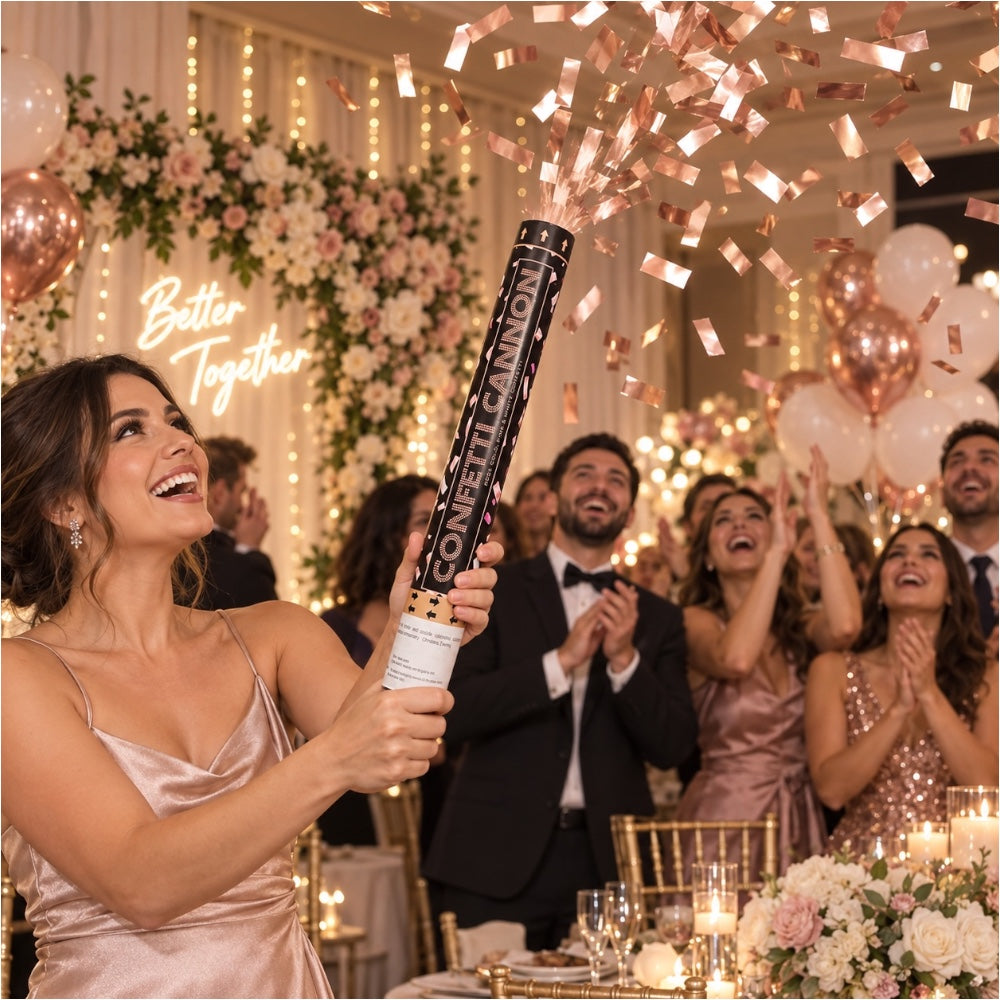 Canon à confettis Rose Gold