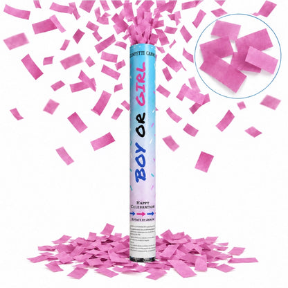 Canon à confettis Boy or Girl - Bleu ou Rose