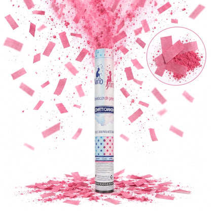 Canon à confettis Gender Reveal - Bleu ou Rose