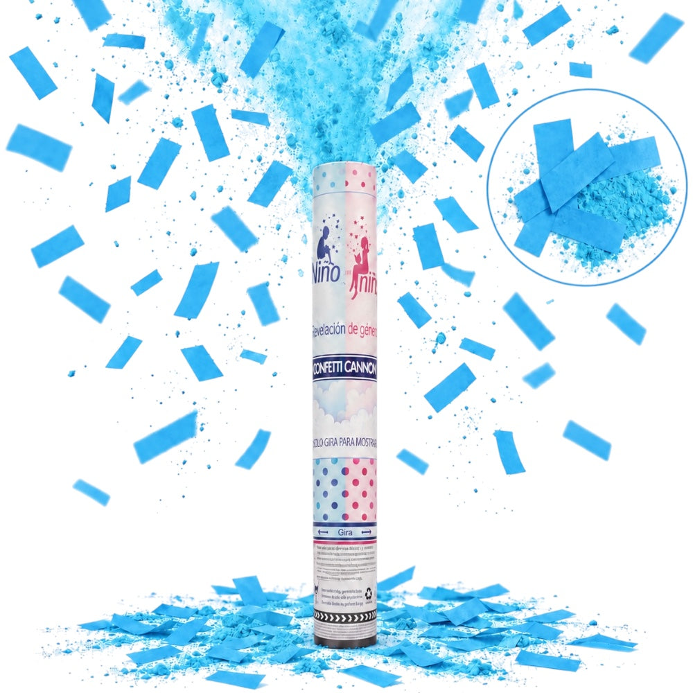 Canon à confettis Gender Reveal - Bleu ou Rose
