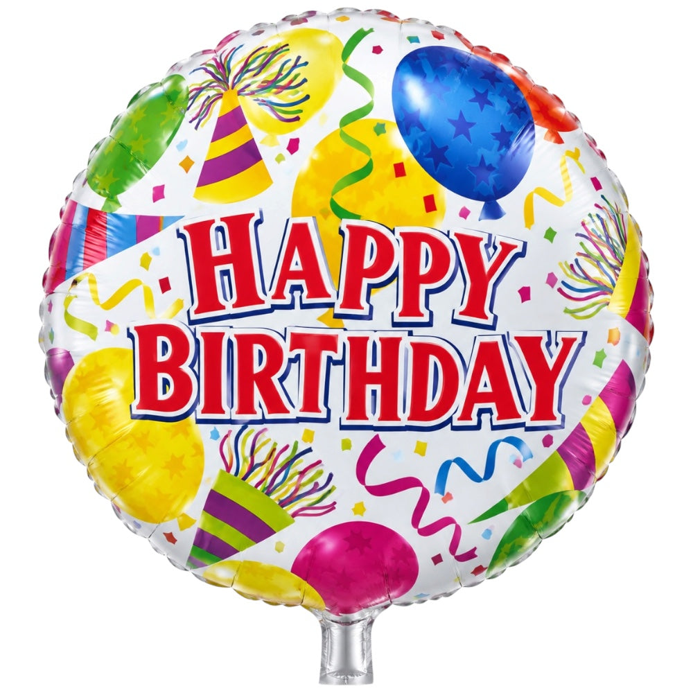 Ballon Happy Birthday Festif – 18 pouces